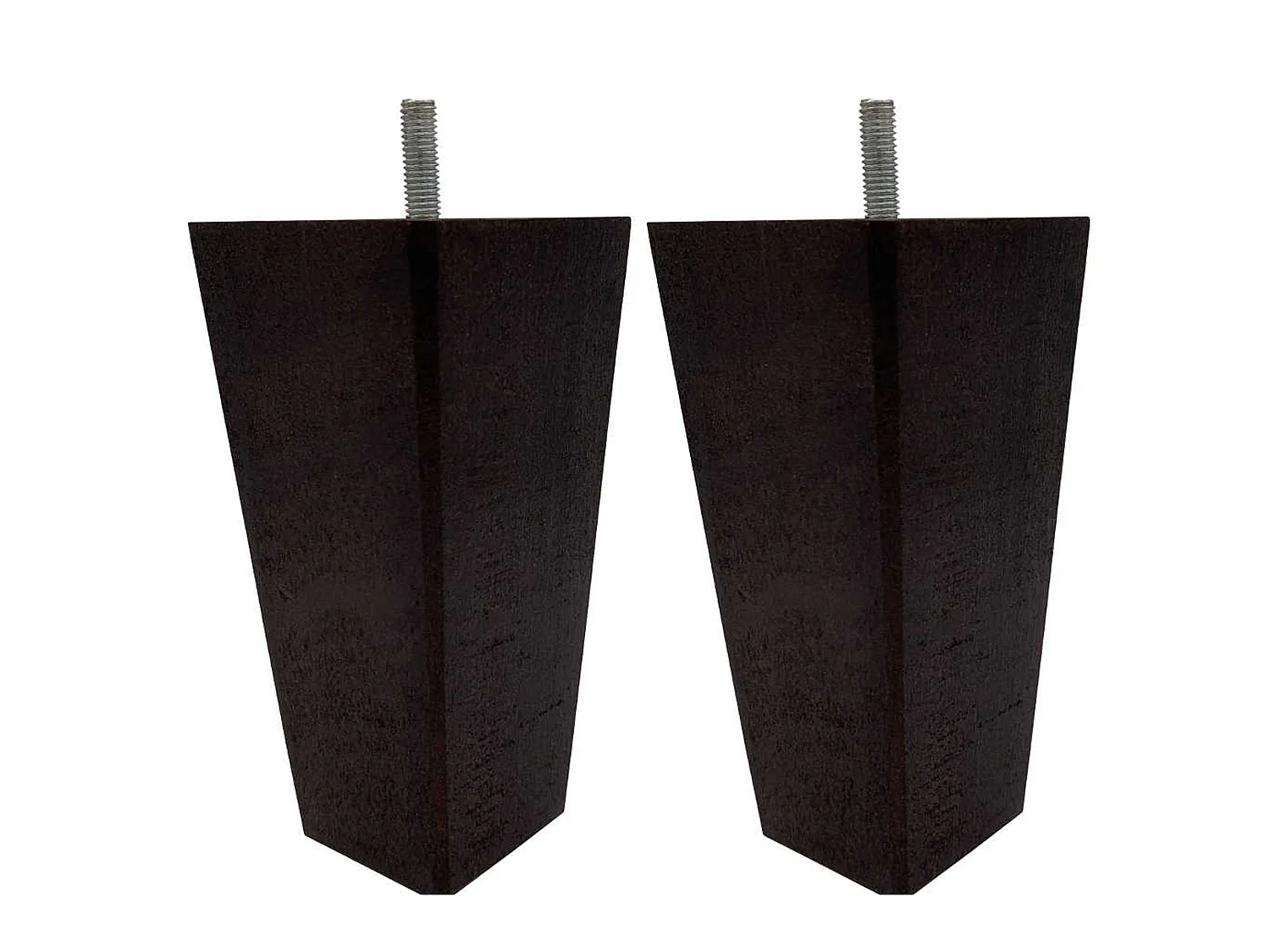 4 pieds fuseau tronqué bois wengué 15 cm