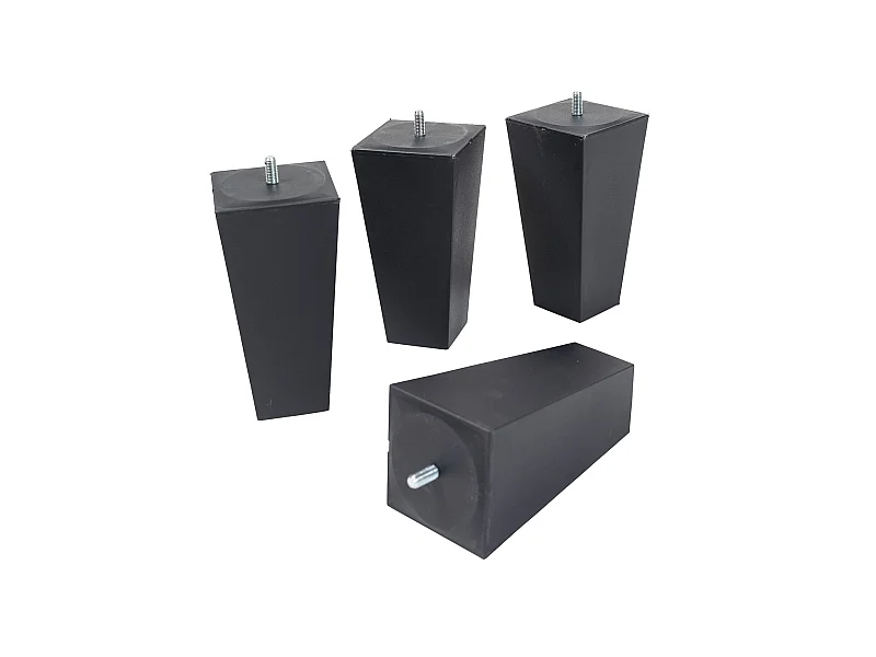 4 pieds fuseau tronqué anthracite 15 cm