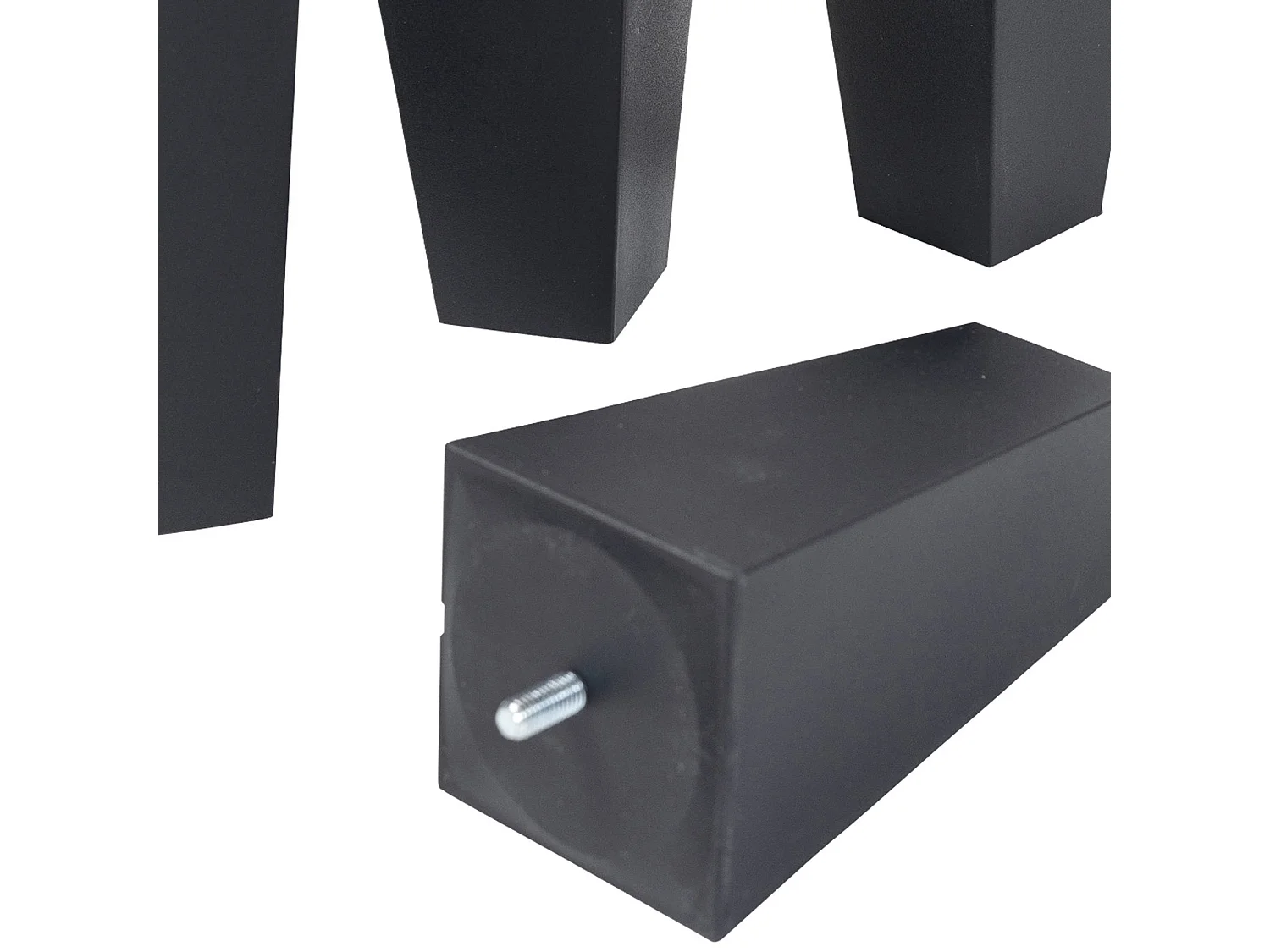 4 pieds fuseau tronqué anthracite 15 cm