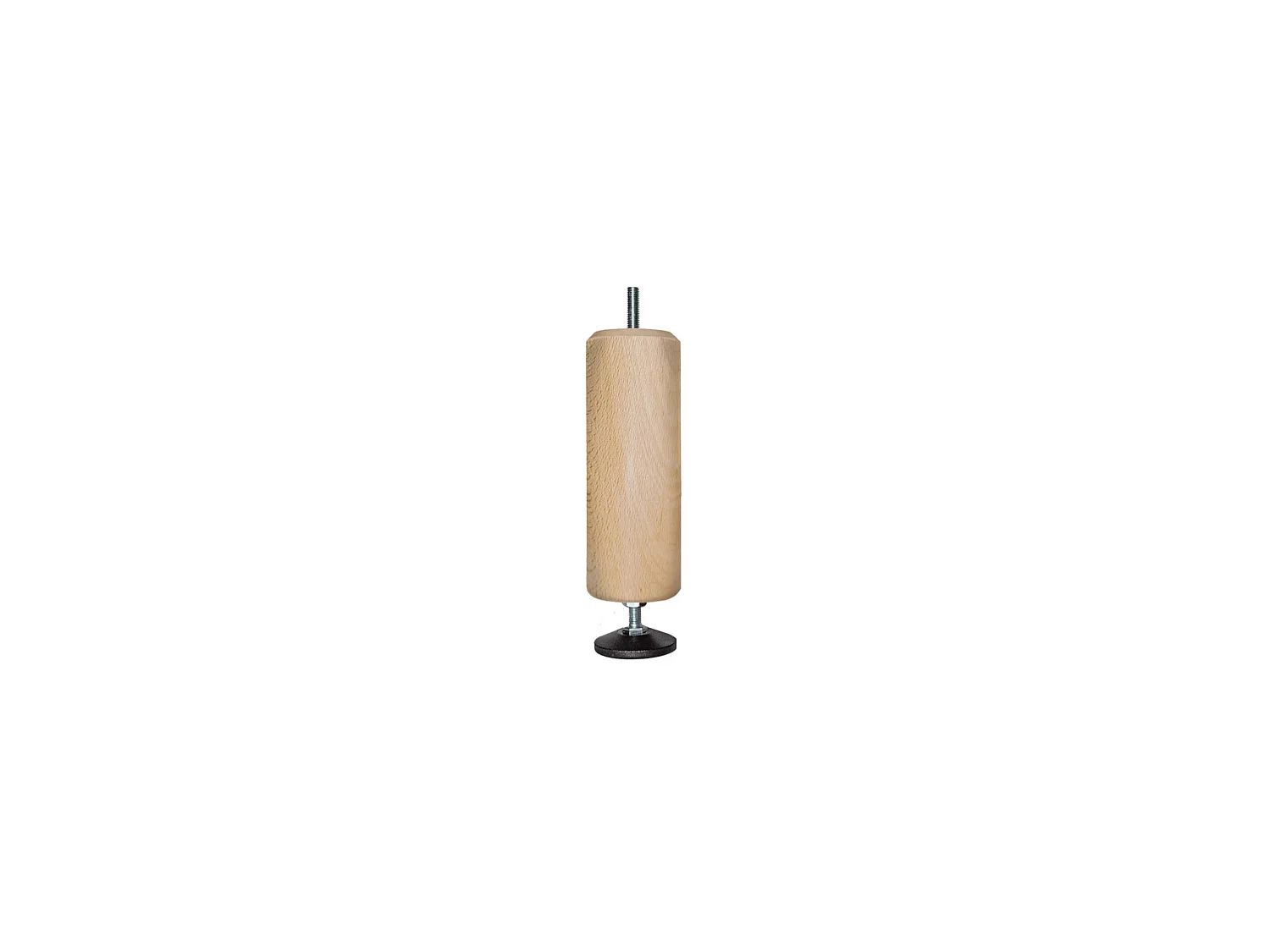 Pied central bois hauteur réglable 15 à 17 cm