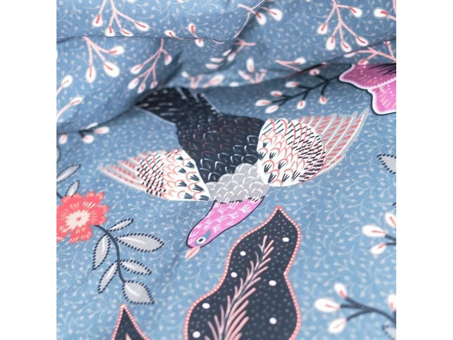 Bettwäscheset – 240 x 220 cm – Baumwolle mit Blumendruck