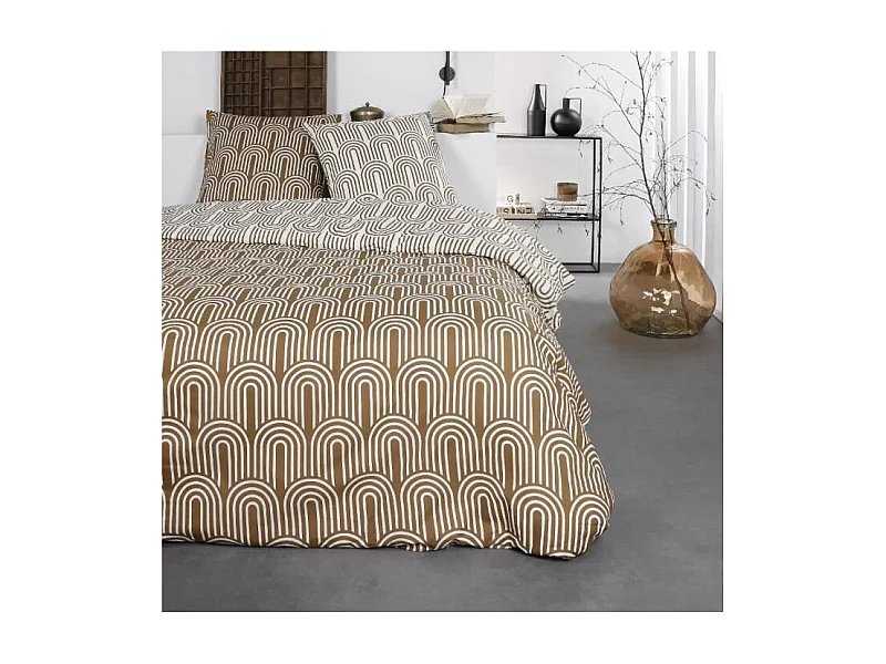 Parure de lit - Sunhine 7.14 - 220 x 240 cm - 100% coton - Imprimé géométrique - TODAY