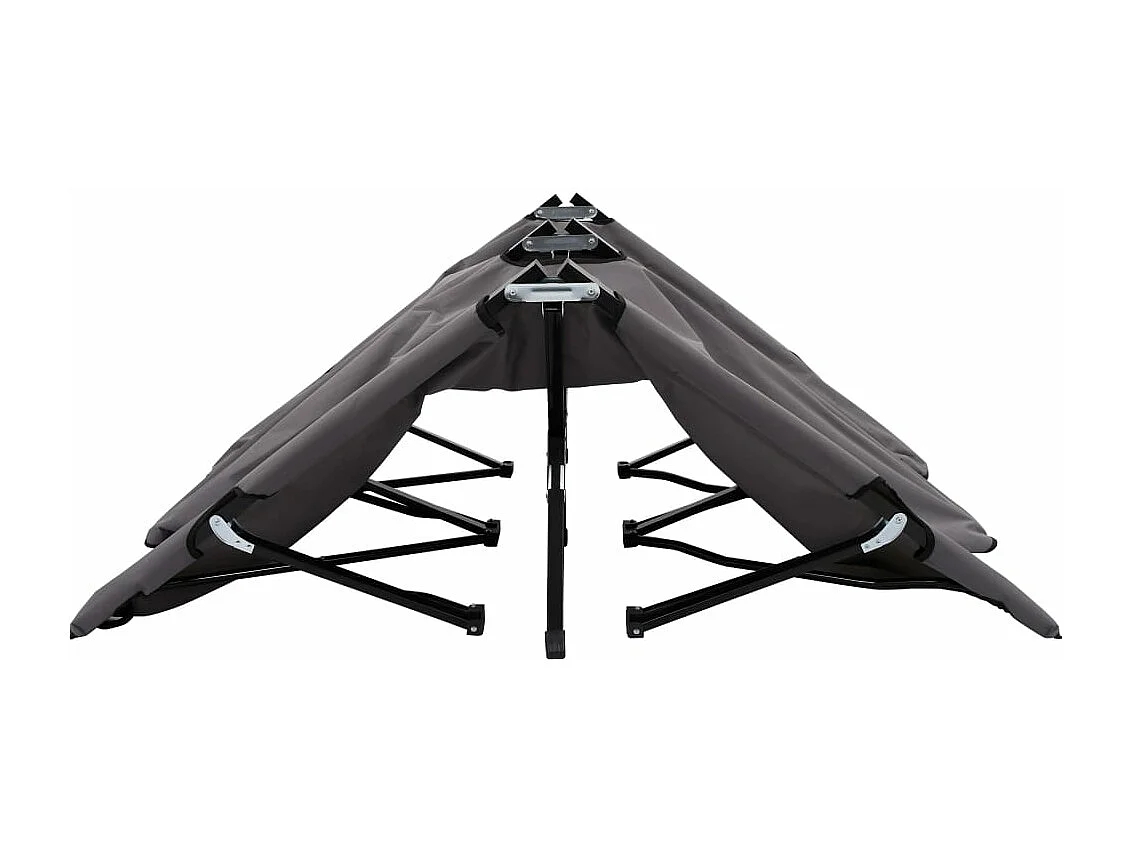 Transat chaise longue bain grise 193 x 125 x 40 cm 02_0012789