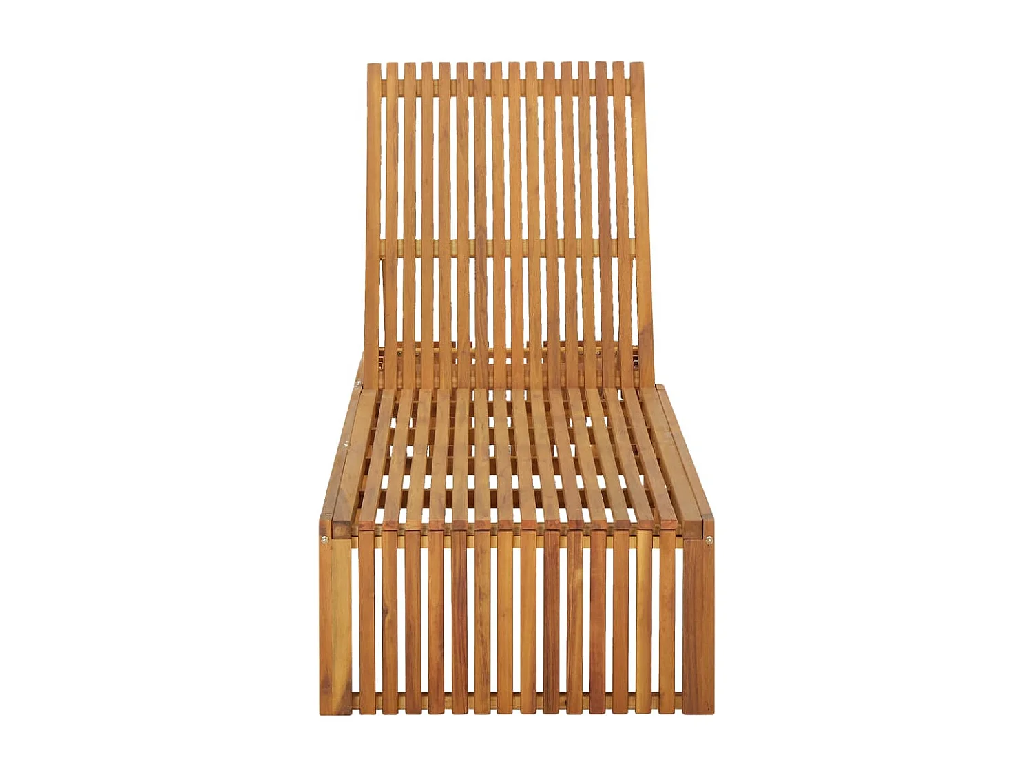 Transat chaise longue bain bois marron 200 x 60 x 30 cm 02_0012343