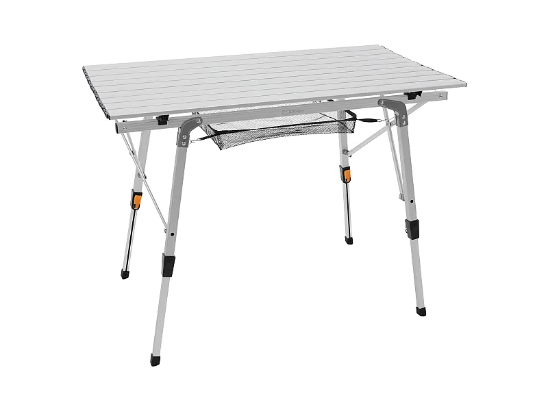 Mesa de camping plegable alumino mesita acampada regulable altura bolsa guardado