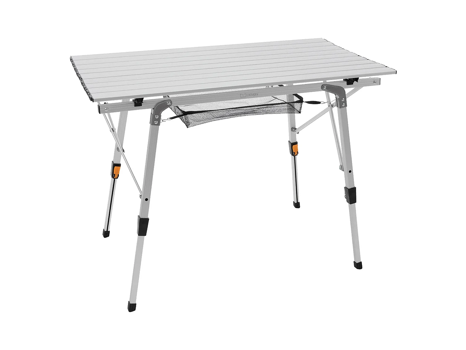 Mesa de camping plegable alumino mesita acampada regulable altura bolsa guardado