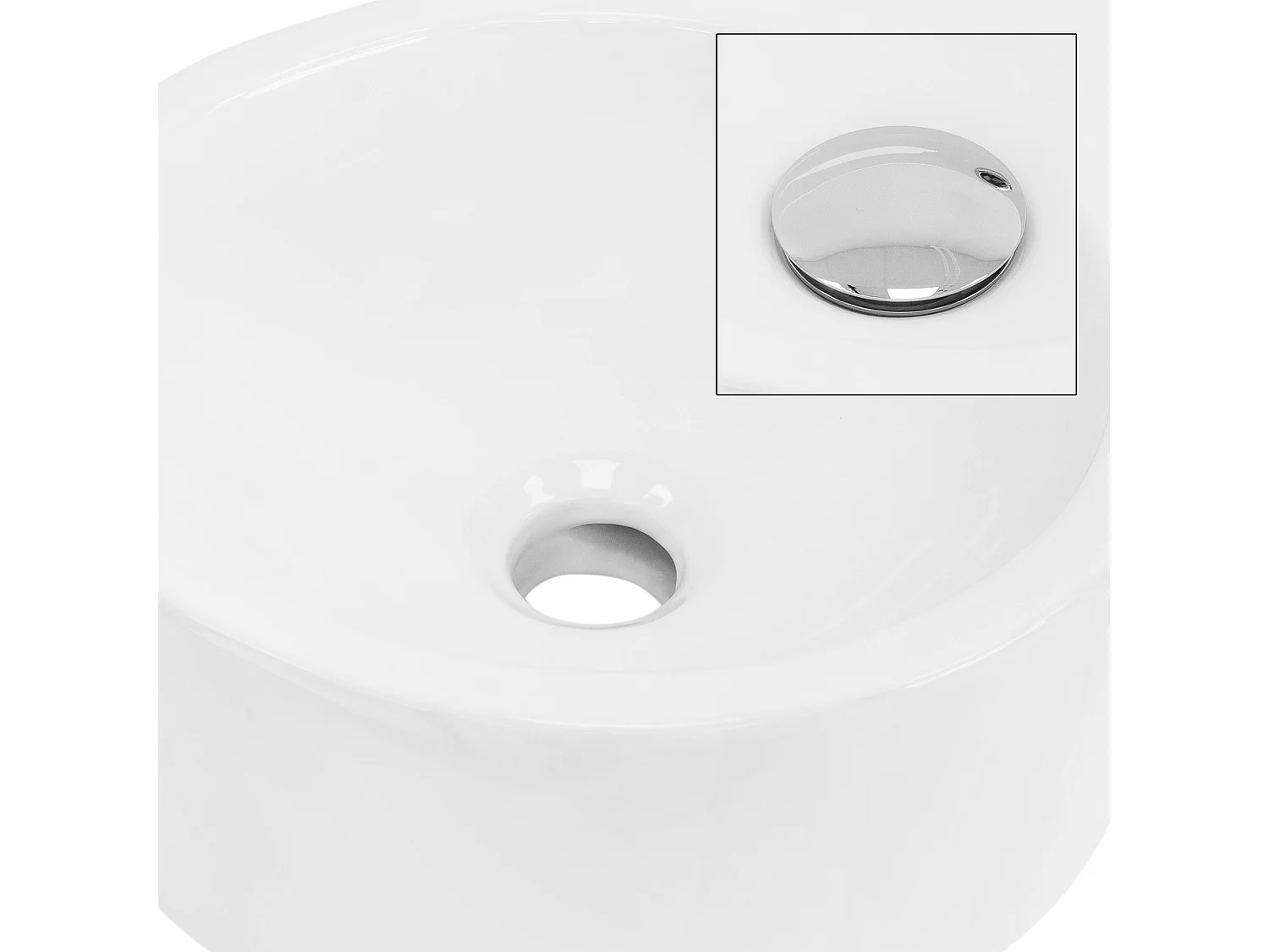 Lavabo d'angle ronde céramique blanc vasque à poser montage mural 450x360x130 mm