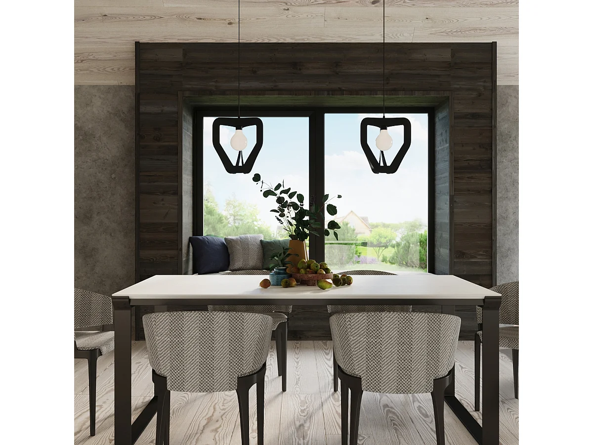 Lampa wisząca TRES czarna