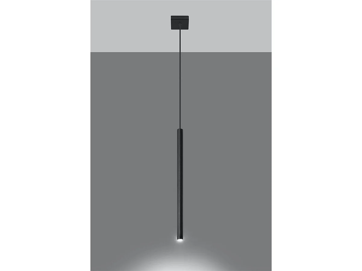 Sollux PASTELO Plafonnier à 1 lumière, noir, G9