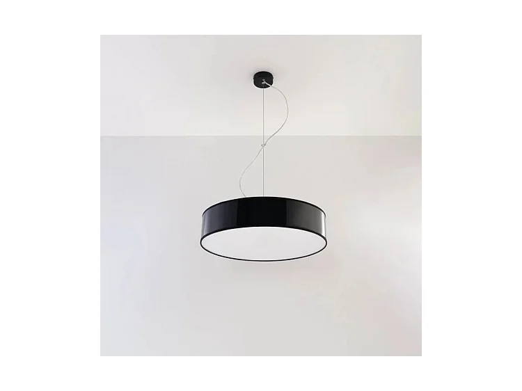 Sollux ARENA Plafonnier rond à 3 ampoules noir, E27