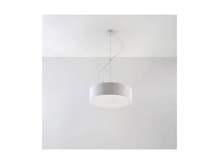 Sollux ARENA Luminaire suspendu rond à 2 ampoules, blanc, E27