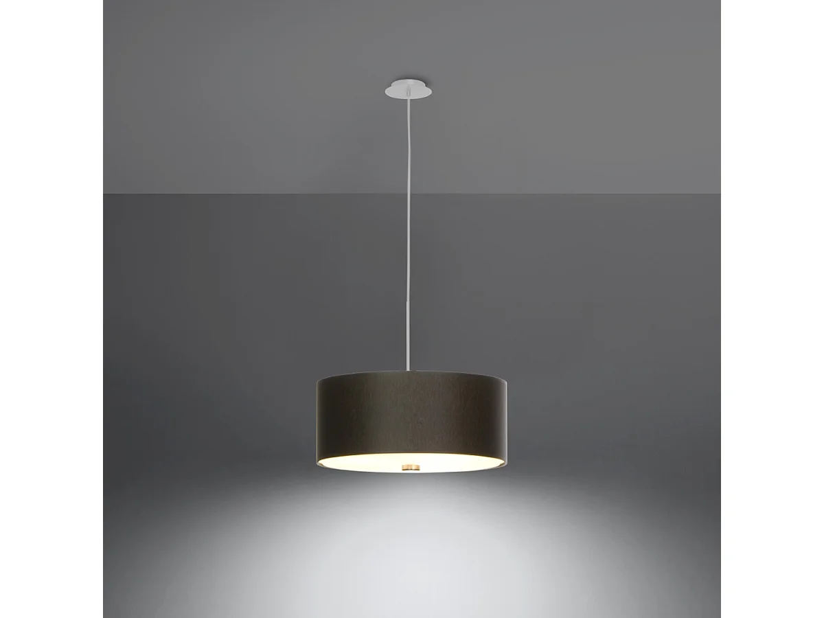 zylindrisch Pendelleuchte Black 30cm E27 Zylindrische Pendelleuchte Schwarz 30cm E27