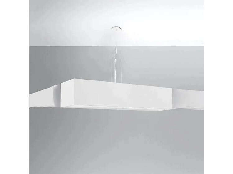 Kroonluchters Santa Minimalistisch Van  - 5 Lichtbronnen - L.120 X H.120 Cm - Wit