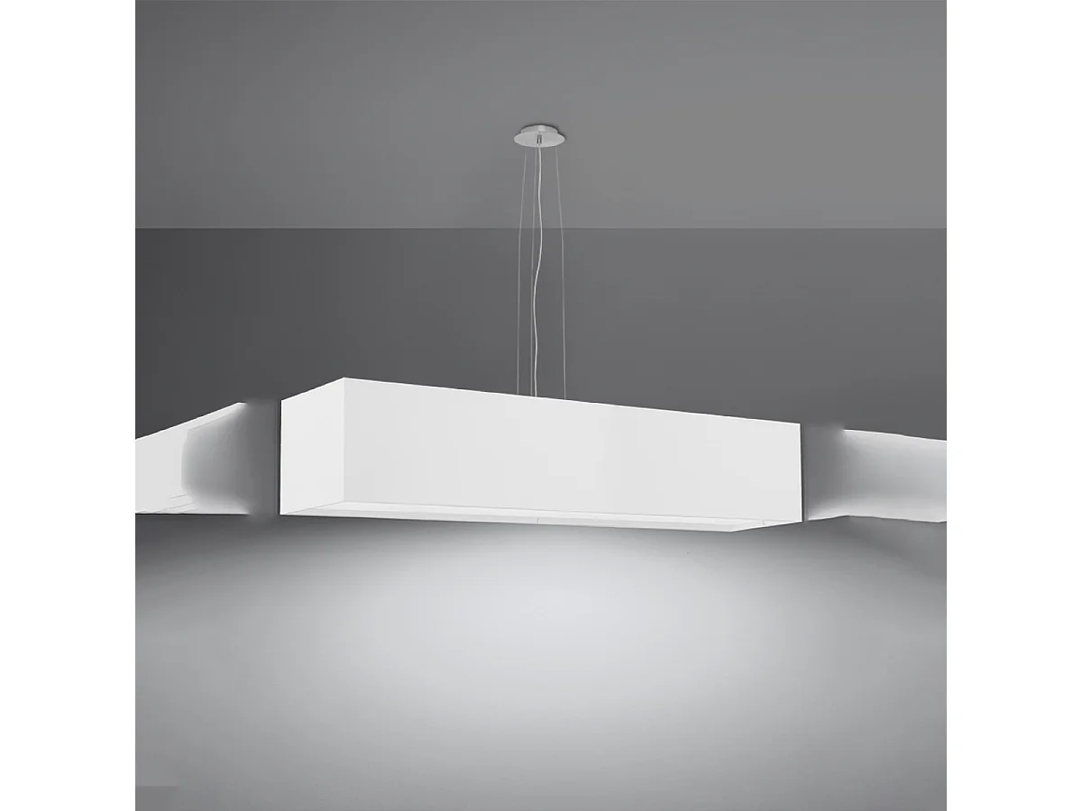 Kroonluchters Santa Minimalistisch Van  - 5 Lichtbronnen - L.120 X H.120 Cm - Wit