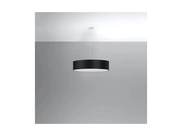 Sollux SKALA Suspension Cylindrique Noir 50cm E27