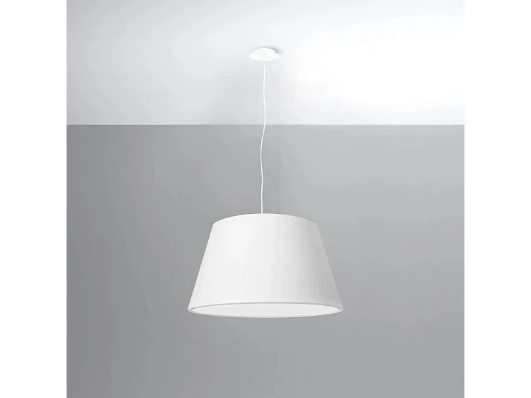 Sollux CONO Suspension Cylindrique Blanc 45cm E27