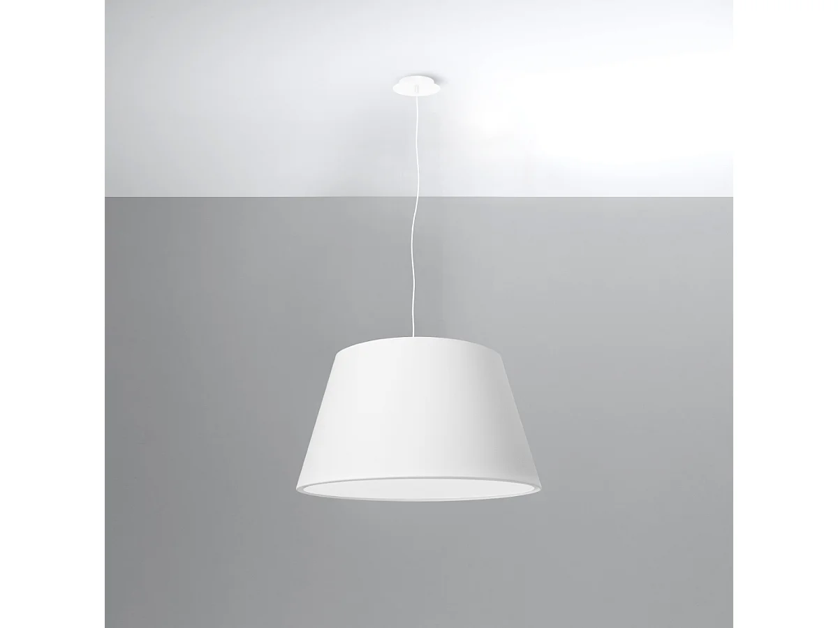 Sollux CONO Suspension Cylindrique Blanc 45cm E27