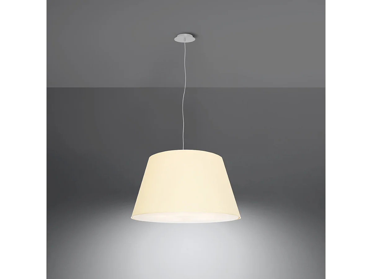 Sollux CONO Suspension Cylindrique Blanc 45cm E27