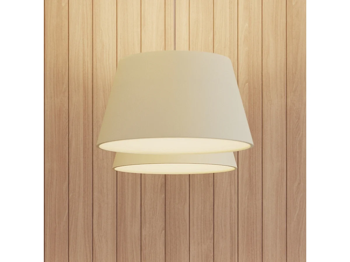 Sollux CONO Suspension Cylindrique Blanc 45cm E27