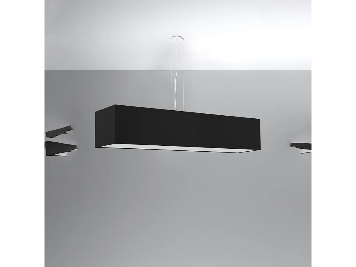 Sollux SANTA Suspension Barre Linéaire Noir 5x E27