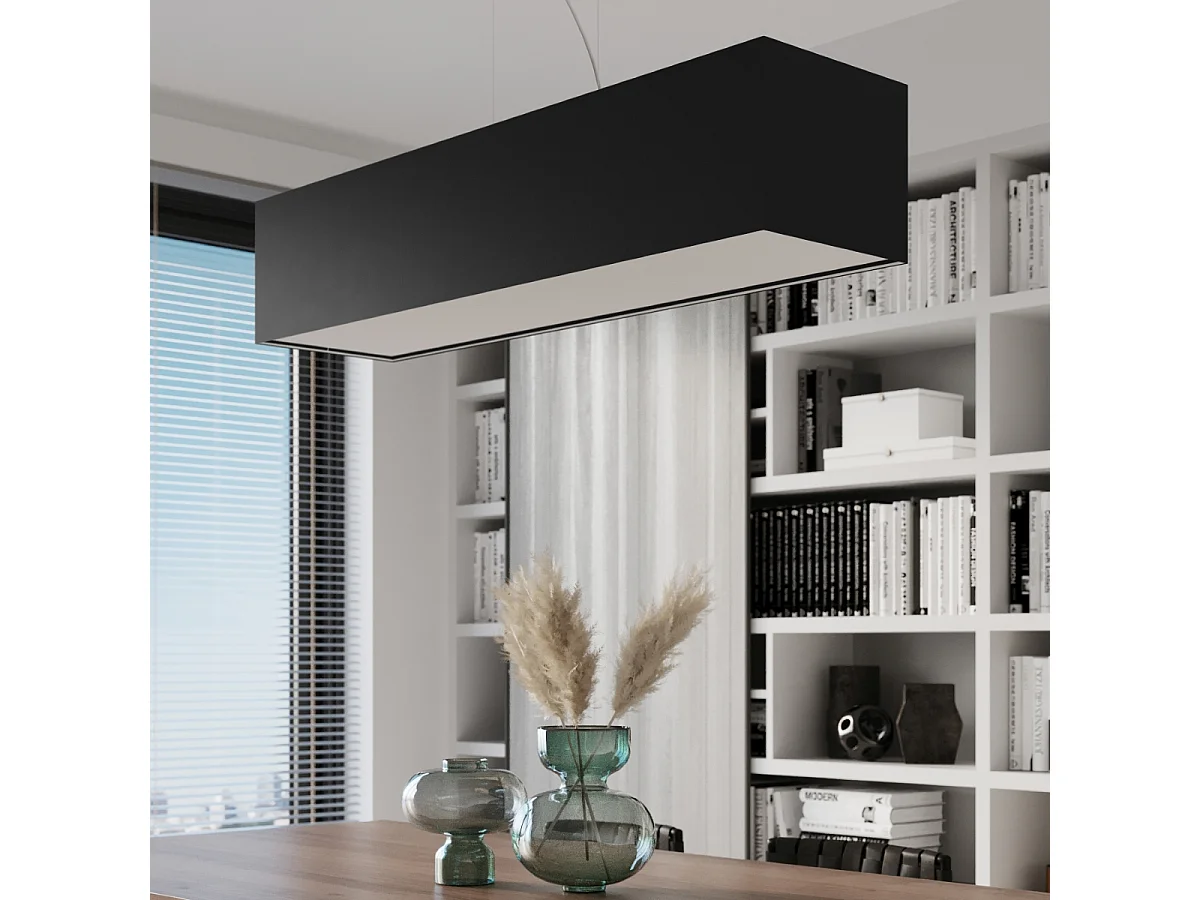 Sollux SANTA Suspension Barre Linéaire Noir 5x E27