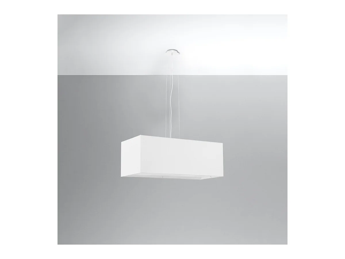 Lampadario Bar Bianco 3x E27 Barra de luz colgante blanca 3x E27