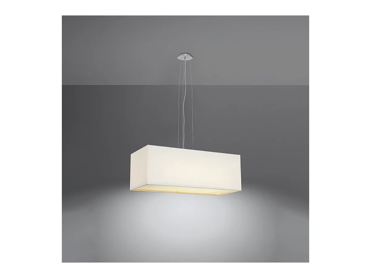 Lampadario Bar Bianco 3x E27 Barra de luz colgante blanca 3x E27