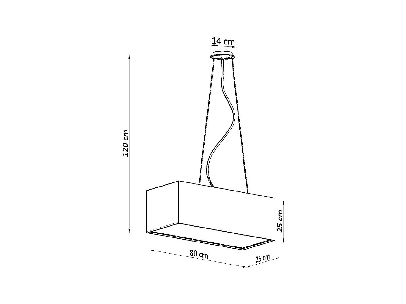 Lampadario Bar Bianco 3x E27 Barra de luz colgante blanca 3x E27