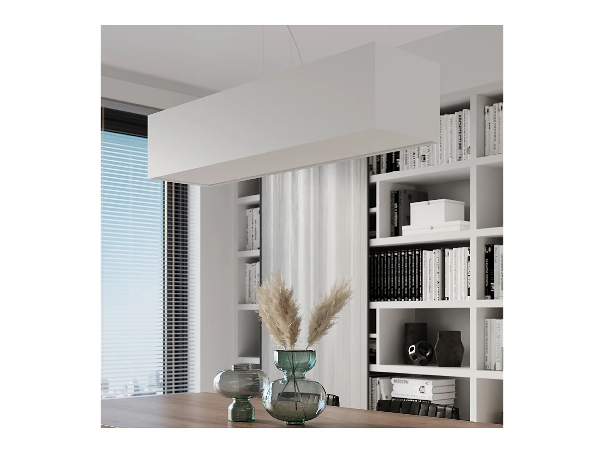 Lampadario Bar Bianco 3x E27 Barra de luz colgante blanca 3x E27