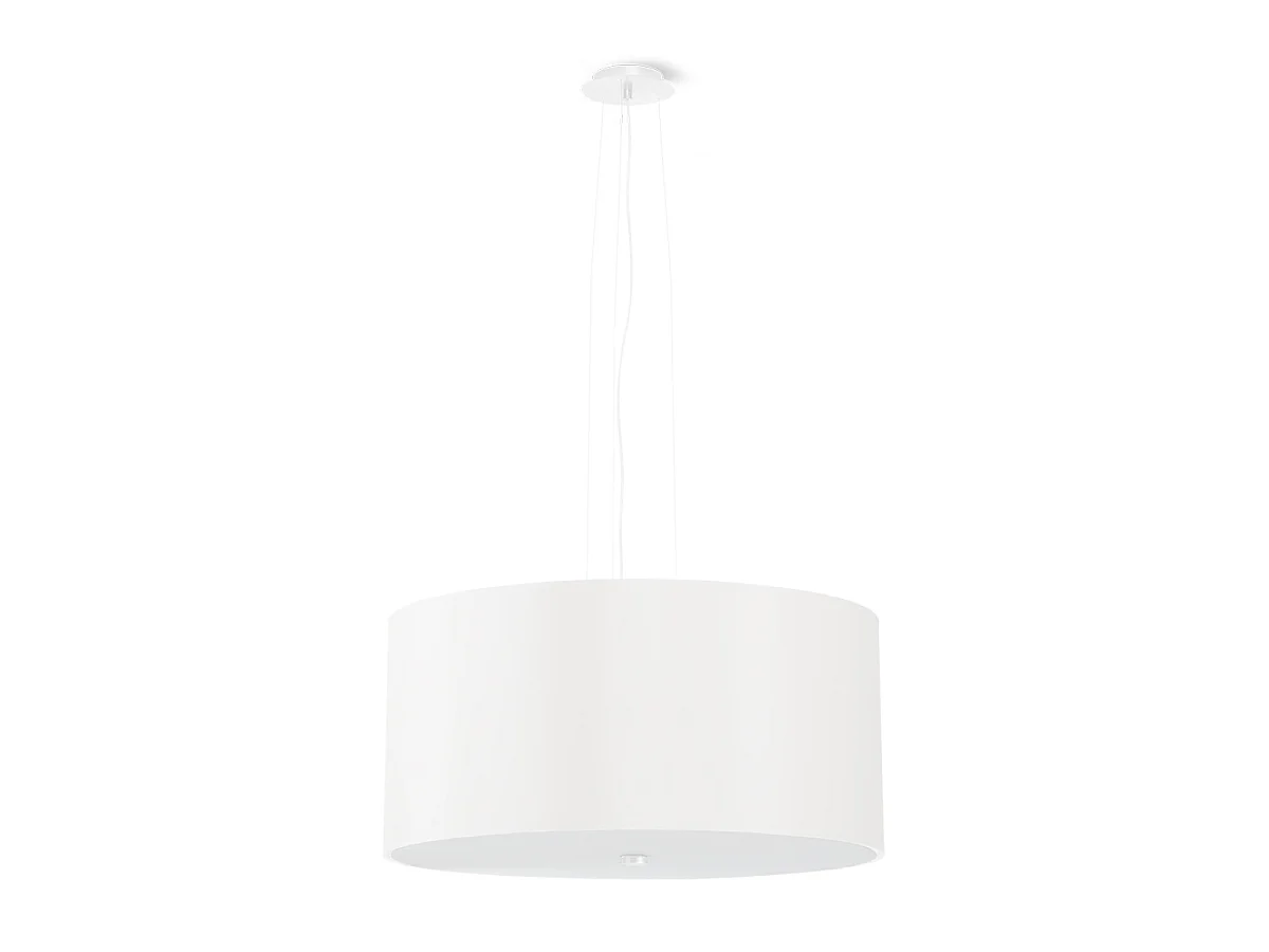 Sollux OTTO Suspension Cylindrique Blanc 50cm E27