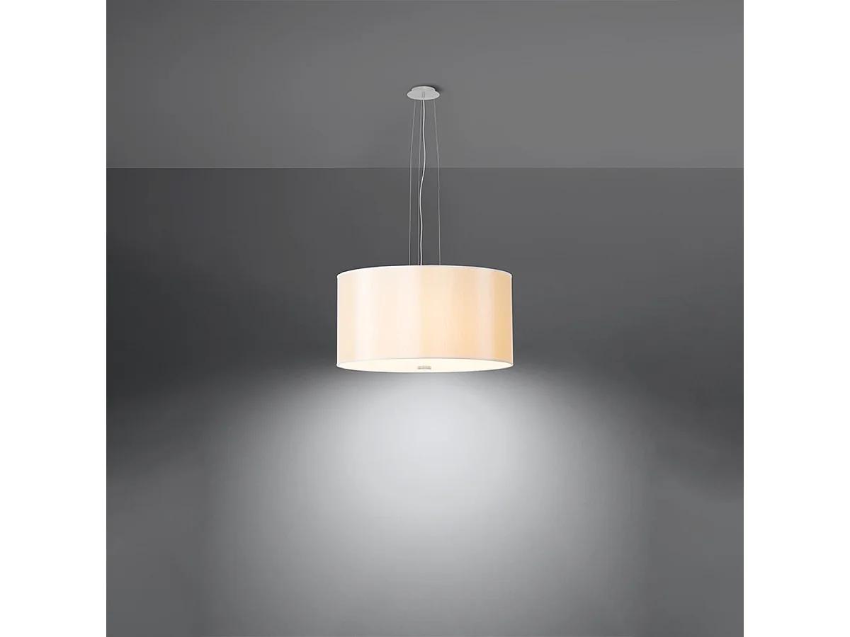 Sollux OTTO Suspension Cylindrique Blanc 50cm E27