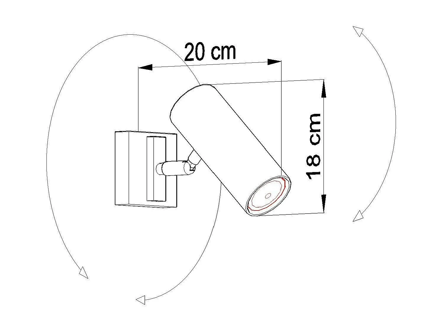 Sollux DIREZIONE - 1 Lichtscheinwerfer Weiß, GU10