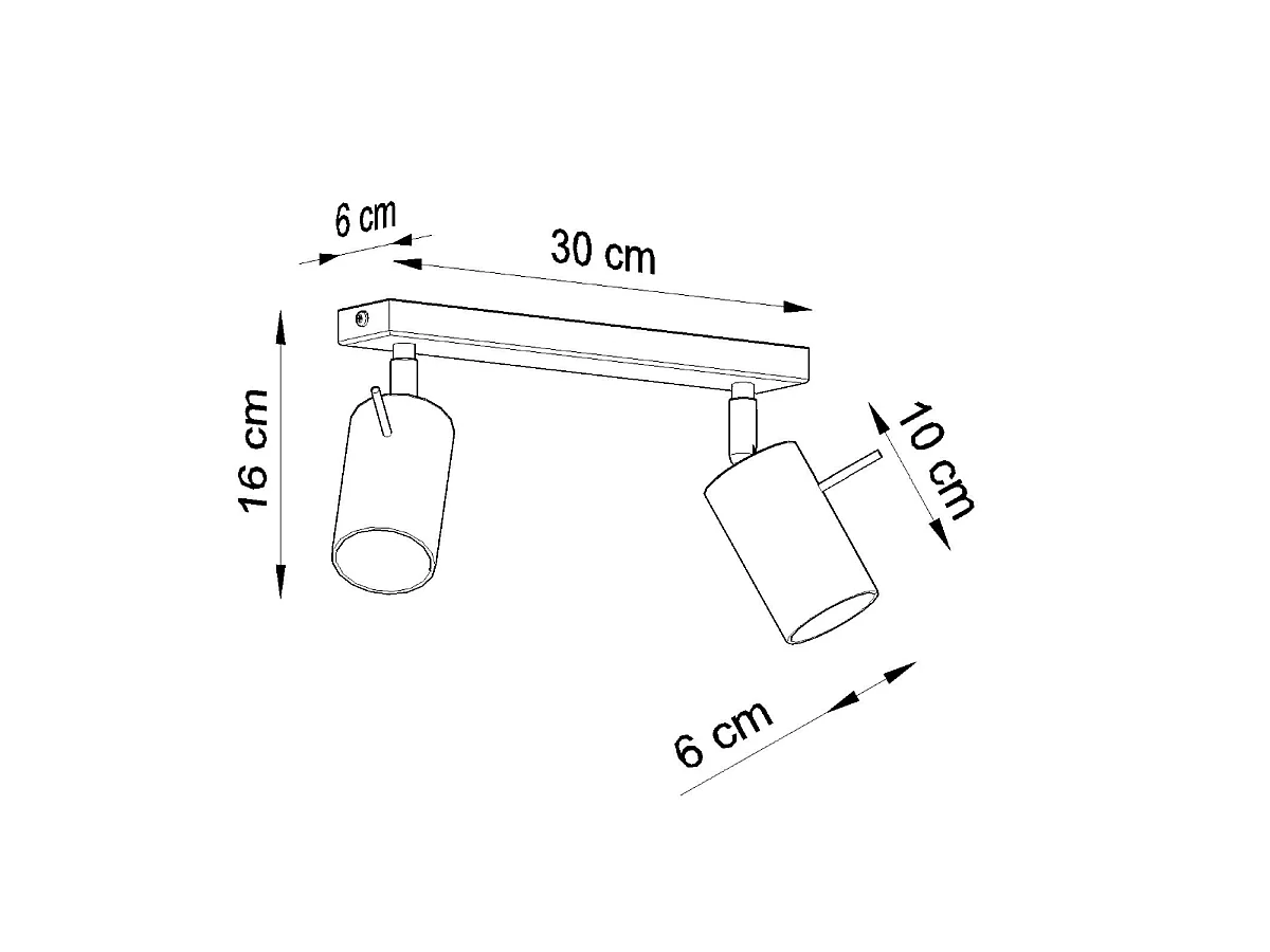 Plafonniers Ring Moderne En Acier - 2 Sources Lumineuses - L.30 X H.16 Cm - Chrome
