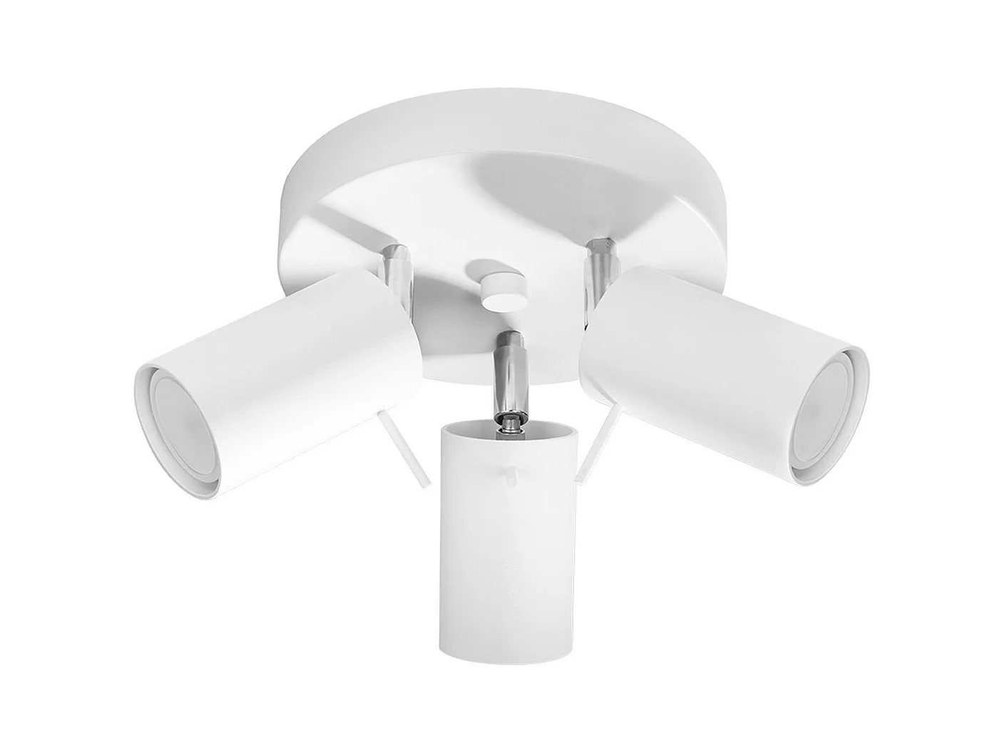 Sollux Lighting Ring Grappes de spots de plafond, blanc, 3x GU10