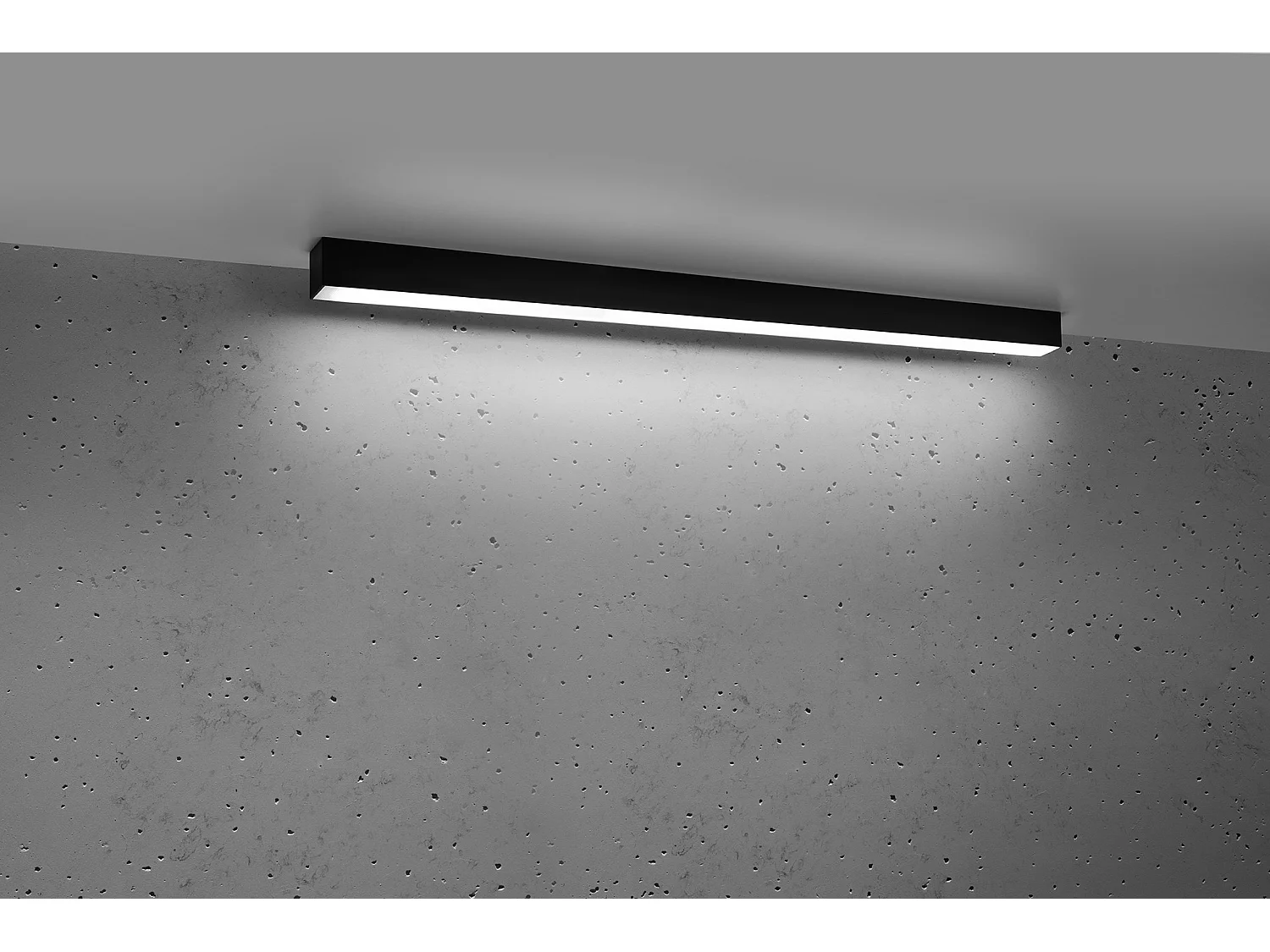 Integrated LED  95cm Linear Flush licht Black 4000K Integriertes LED-Linear-Einbaulicht 95cm Schwarz 4000K