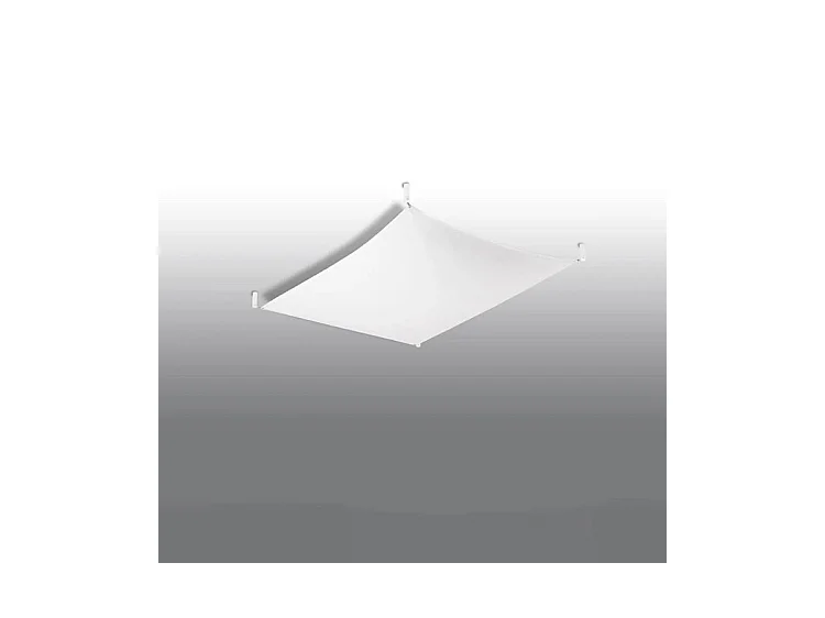Sollux LUNA Tissu Décoratif Encastré Blanc Clair G13