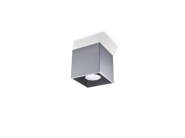 Sollux QUAD Downlight à 1 lumière, gris, GU10