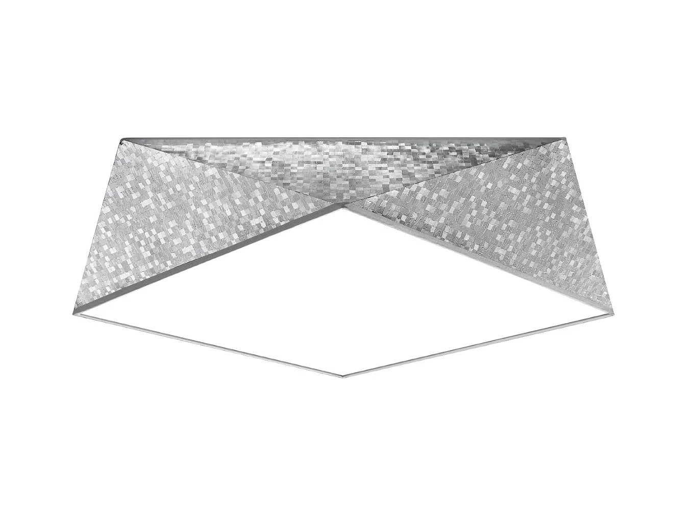 Sollux HEXA Plafonniers Plafonniers Flush Light Argent E27