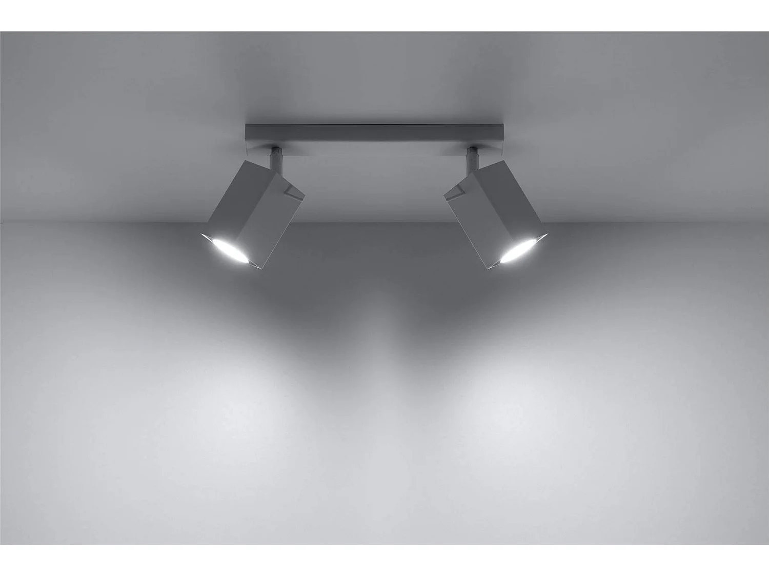 Sollux MERIDA - Barra de 2 focos de luz blanca, GU10