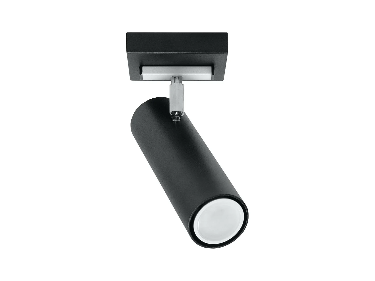 Plafondlampen Direzione Modern Van  - 1 Lichtbronnen - L.8 X H.20 Cm - Zwart