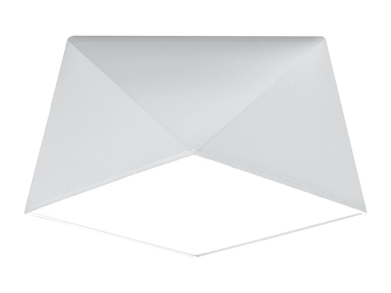 Plafondlampen Hexa Modern Van  - 1 Lichtbronnen - L.25 X H.15 Cm - Wit