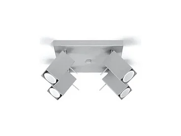 Plafondlampen Merida Modern Van  - 4 Lichtbronnen - L.25 X H.16 Cm - Grijs