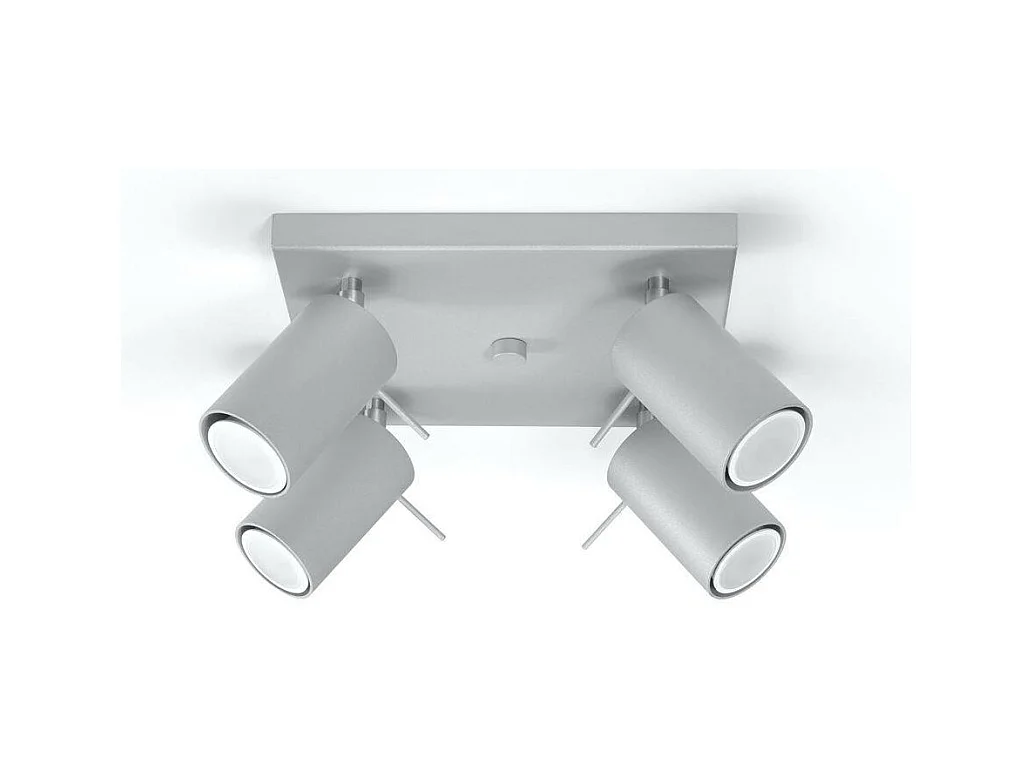 Sollux RING - Cluster de 4 focos de luz gris, GU10