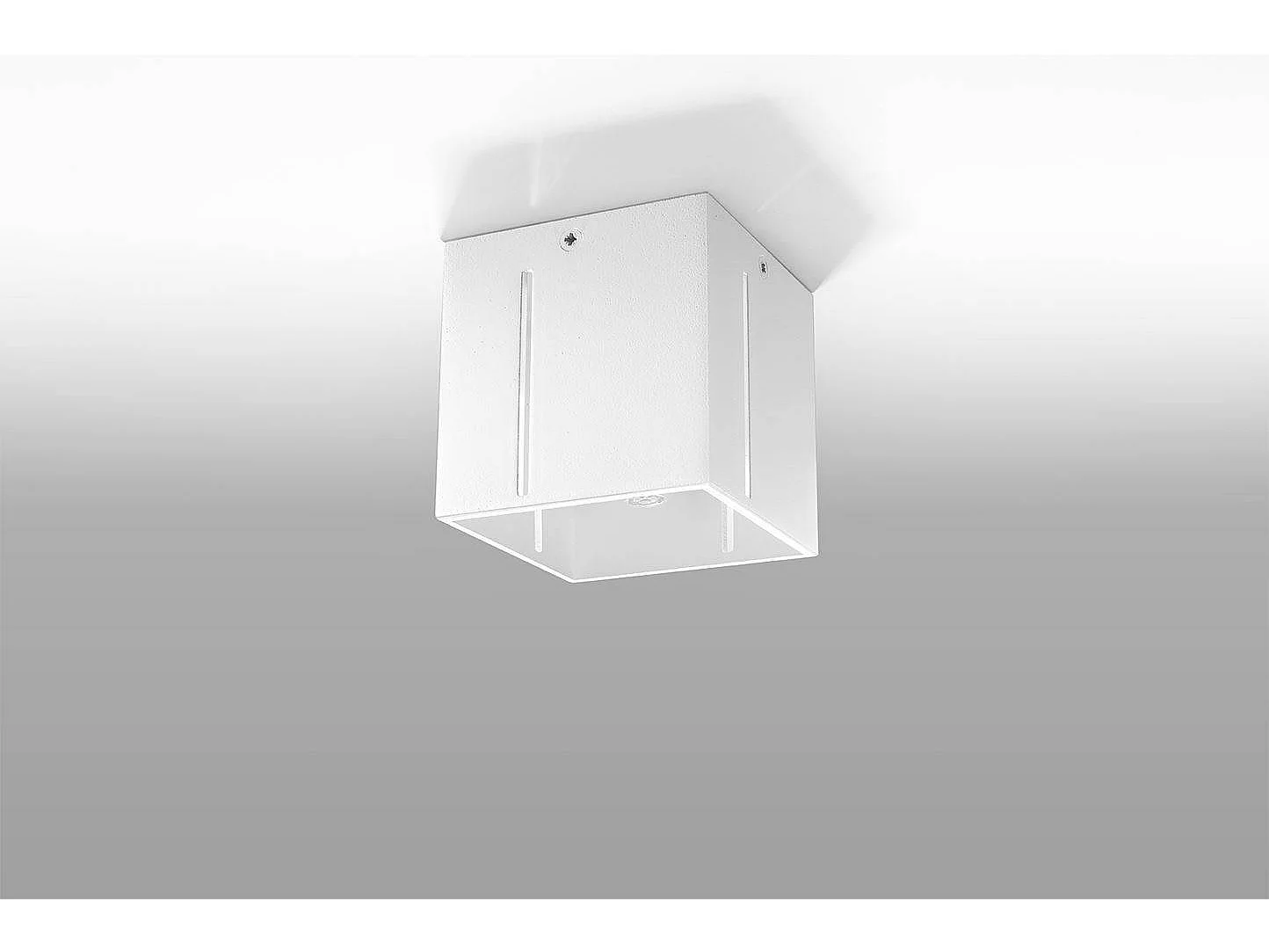 Plafony Nowoczesny Pixar, Aluminium - 1 Źródło - L.10 X H.10 Cm - Biały