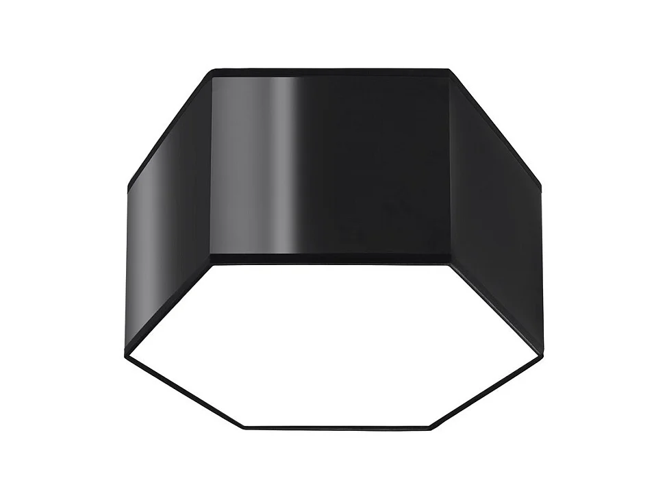 Sollux Lighting Sunde Plafonnier décoratif encastré, noir, 15,5 cm