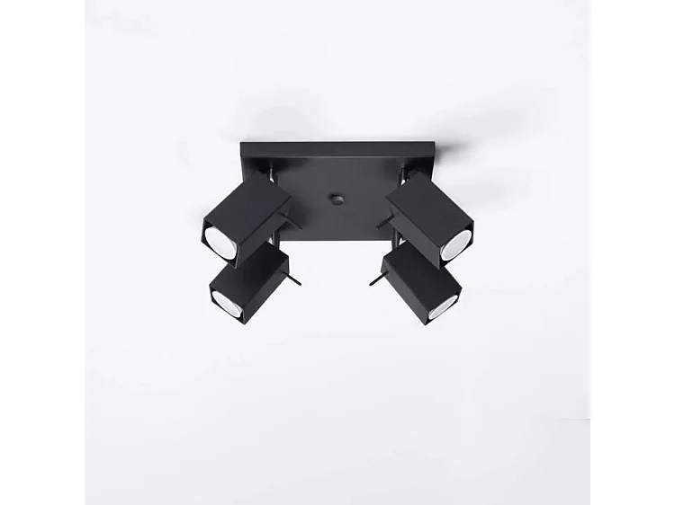 Sollux MERIDA - 4 licht Strahler Cluster Schwarz, GU10