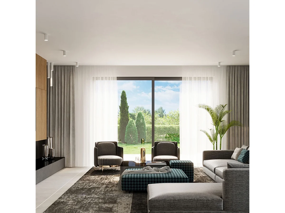 Luminárias De Teto Lagos Moderno, Aço - 1 Lichtbronnen - L.6 X H.60 Cm - Branco