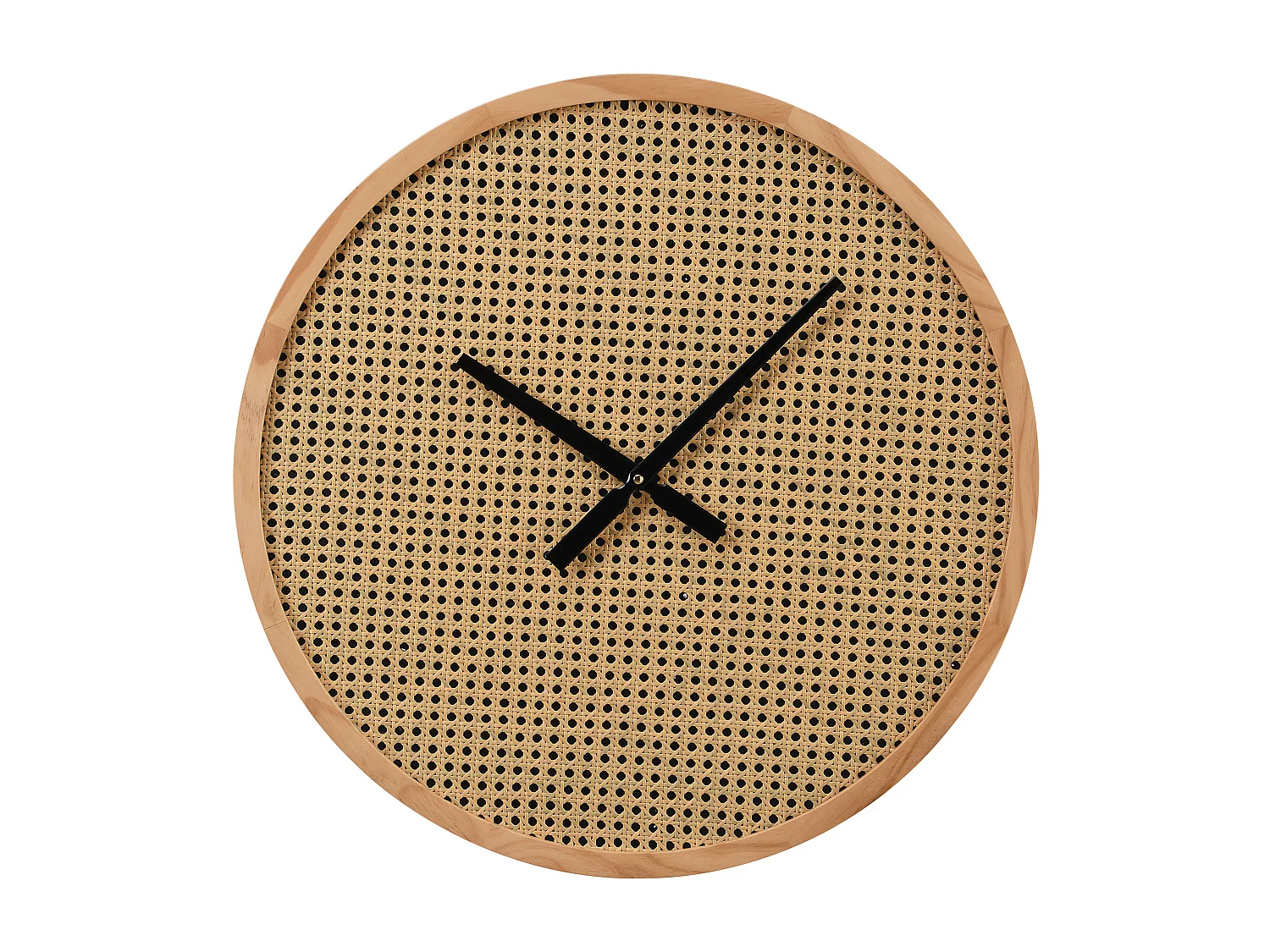 Wanduhr - D. 60 cm - MDF - Naturfarben - FIETRA
