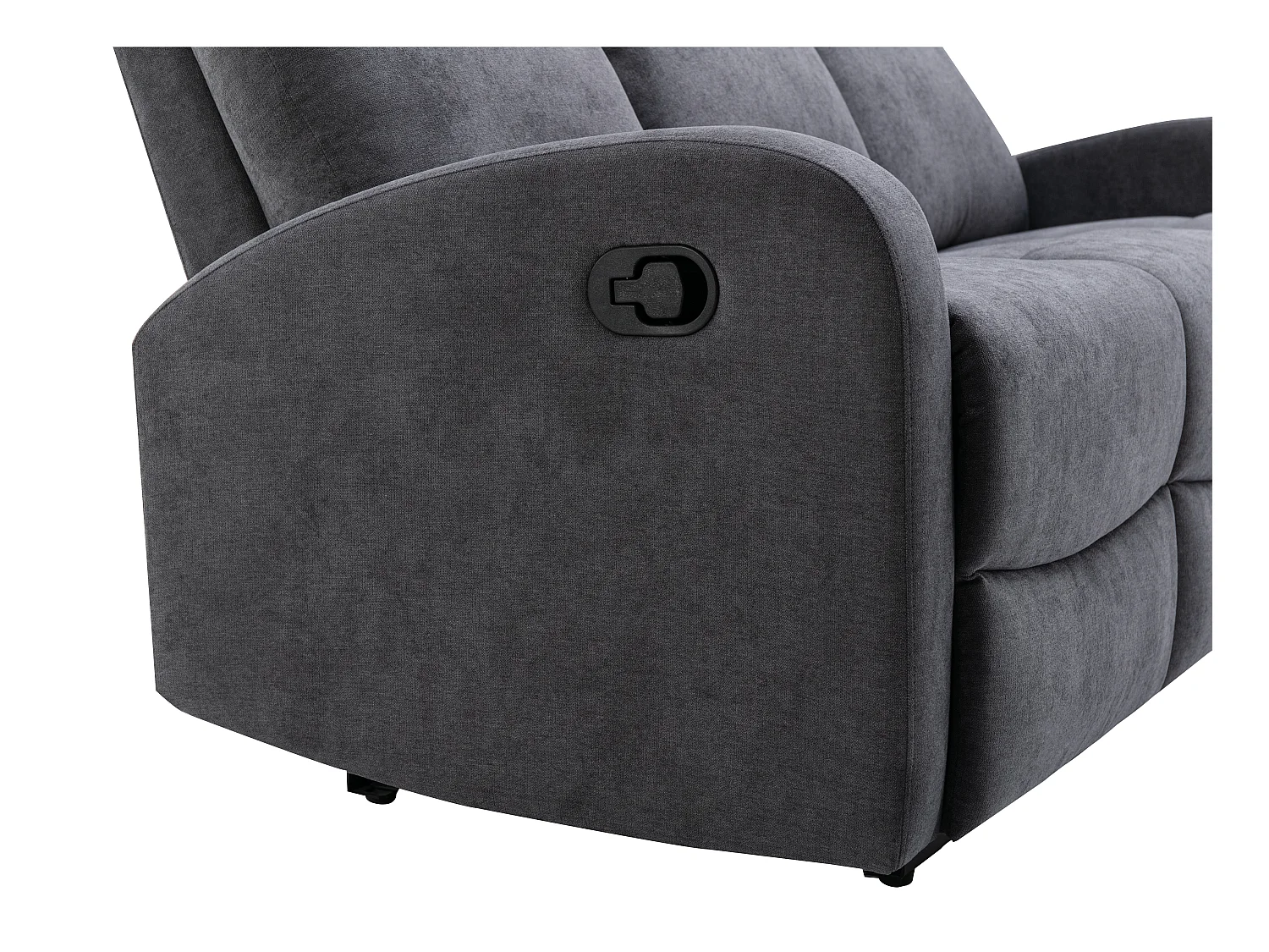 Relaxsofa 3-Sitzer - Stoff - Grau - EVELYN