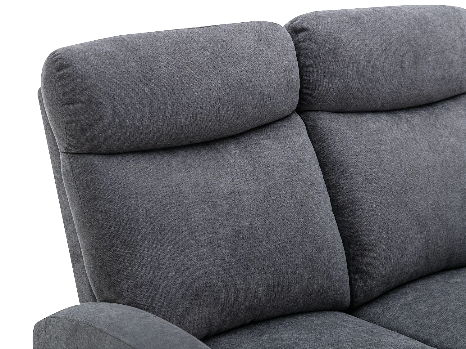 Relaxsofa 2-Sitzer - Stoff - Grau - EVELYN